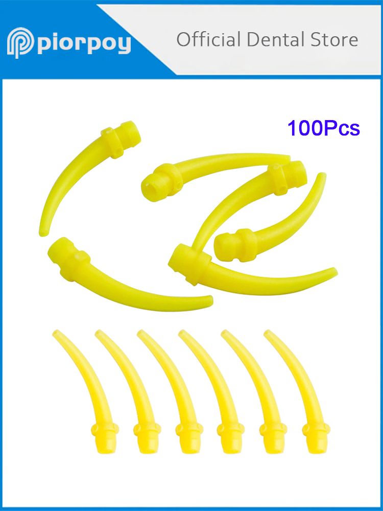 Teeth Whitening Gel Syringes - PIORPOY100Pcs puntas de mezcla Dental laboratorio