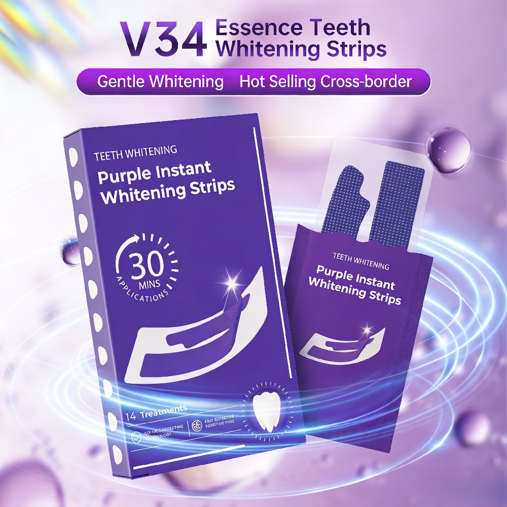 Teeth Whitening In Office - Tiras Blanqueadoras de Dientes Púrpuras -