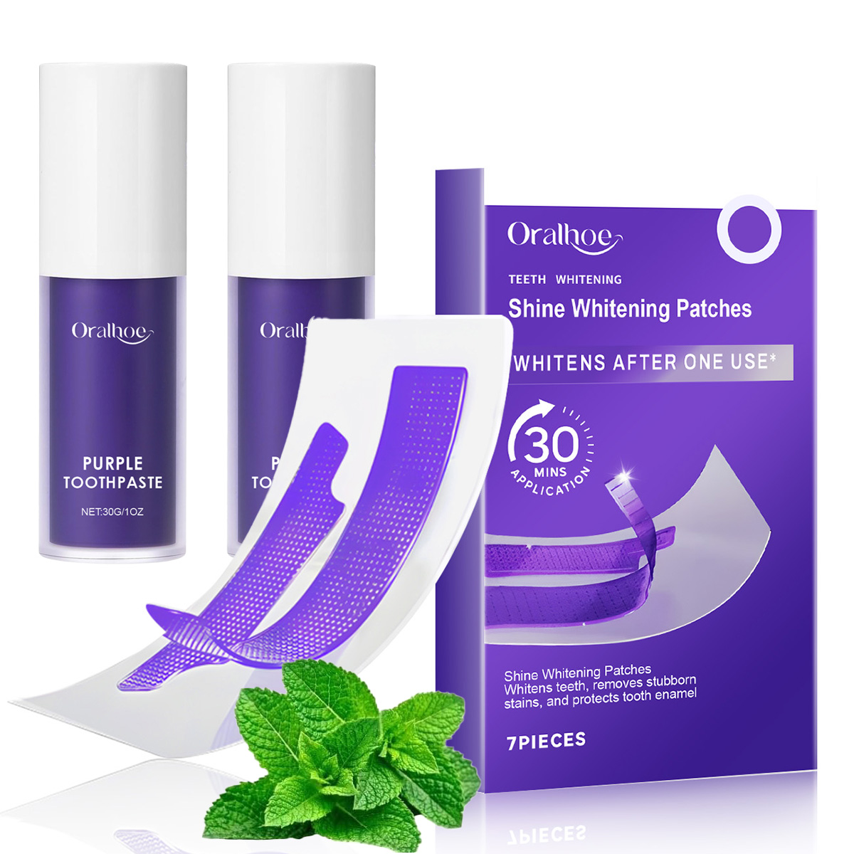 Teeth Whitening In Office - Kit Combinado para Blanqueamiento Dental Morado