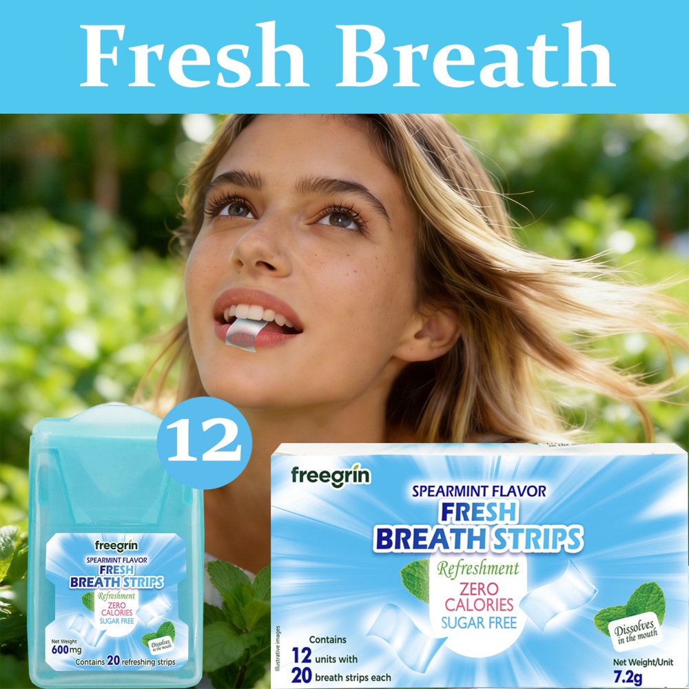 Teeth Whitening In Office - Tiras de Menta FREGRIN para Refrescar