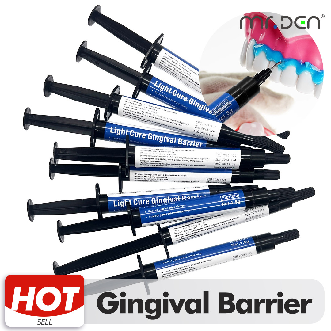 Teeth Whitening Gingival Barrier - Protector de encías dentales, barrera azul,
