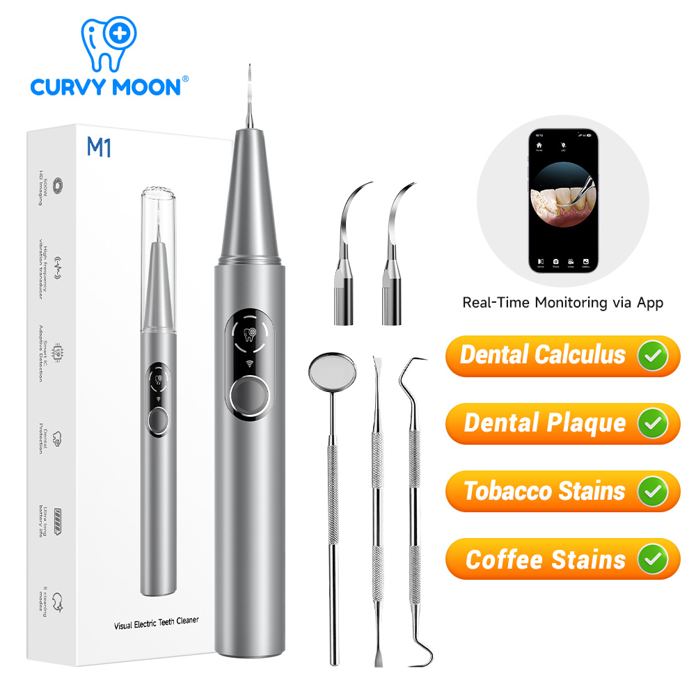 Teeth Whitening Uk - CURVY MOON Limpiador Dental Eléctrico Ultrasónico