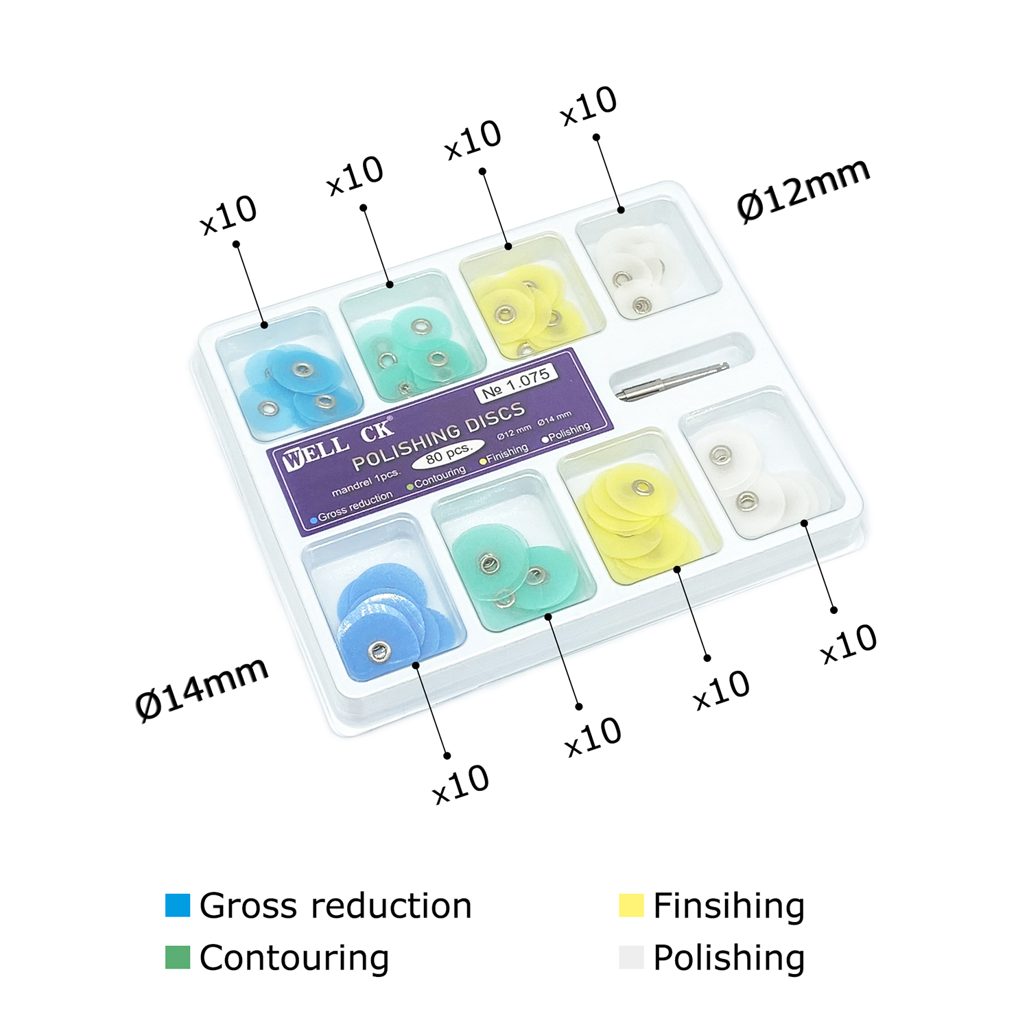 WELL CK 40/80 Uds discos de Pu - Teeth Whitening Uk reseña y precio
