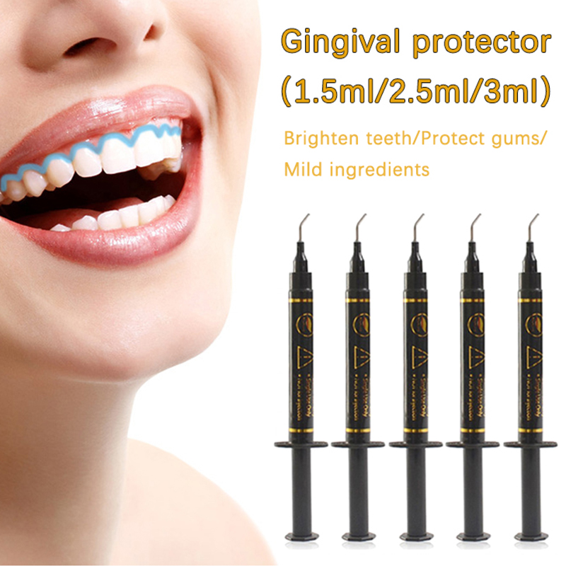 Jeringa Dental protectora de e - Teeth Whitening Gingival Barrier reseña y precio