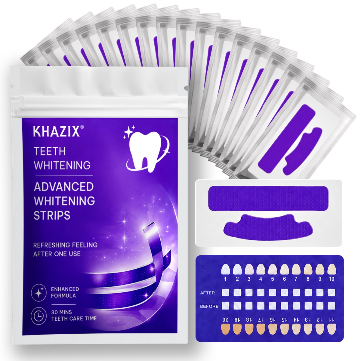 1/7 Pares de Tiras Blanqueador - Teeth Whitening Strips Permanent reseña y precio