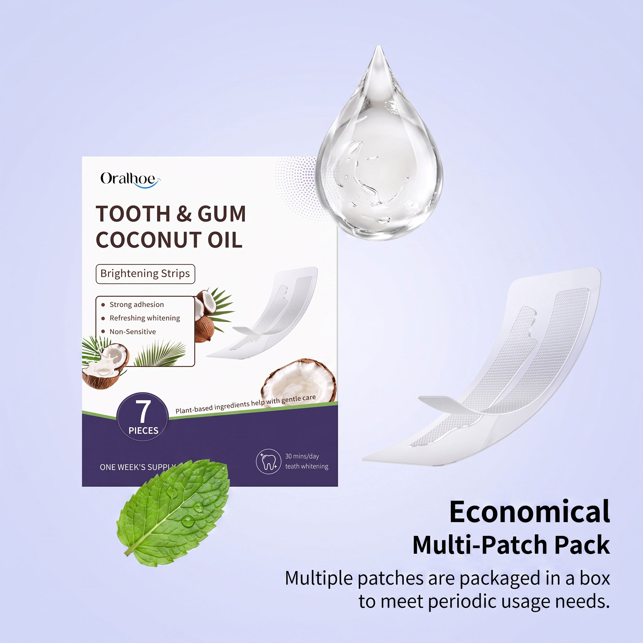 Tiras Dentales de Aceite de Co - Teeth Whitening With Coconut Oil reseña y precio